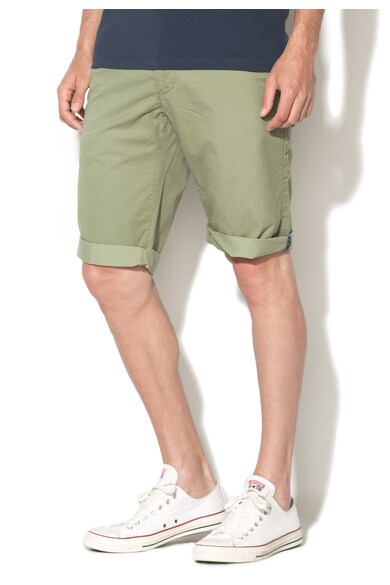 EDC by Esprit Bermude verde militar slim fit cu model discret Barbati