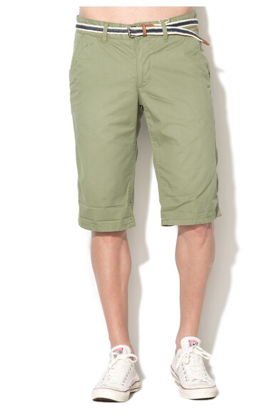 EDC by Esprit Bermude verde militar slim fit cu model discret Barbati