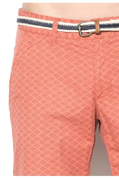 EDC by Esprit Bermude chino rosu caramiziu cu model geometric Barbati