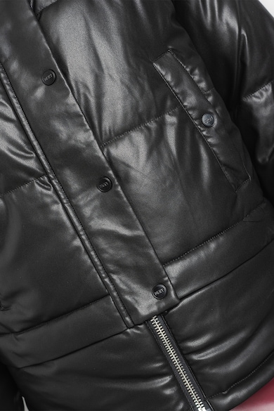 DKNY Пухено зимно яке от еко кожа Жени