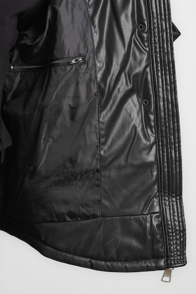 DKNY Puffos bélelt műbőr télikabát női