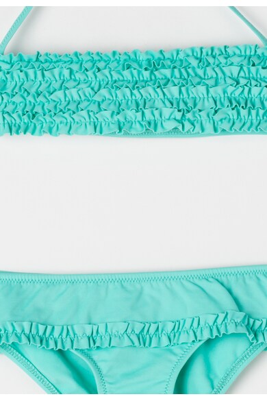 Undercolors of Benetton Sutien bandeau de baie si slip verde menta cu volane Fete