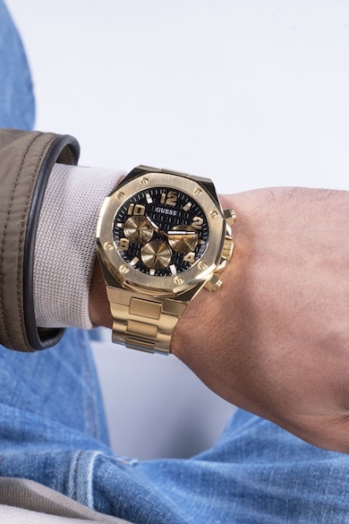 GUESS Мултифункционален часовник с метална верижка Мъже