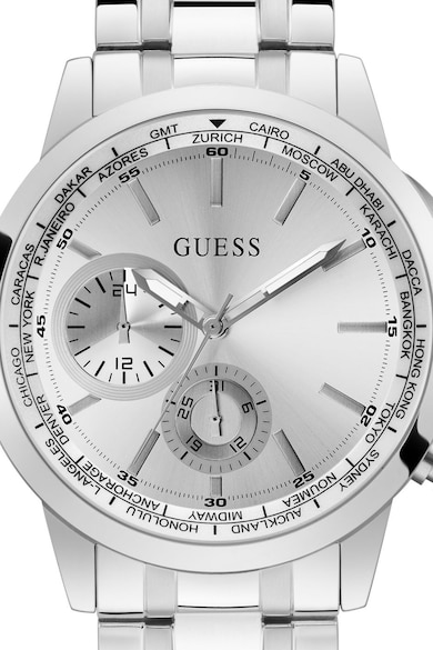 GUESS Ceas analog cu fusuri orare multiple Barbati