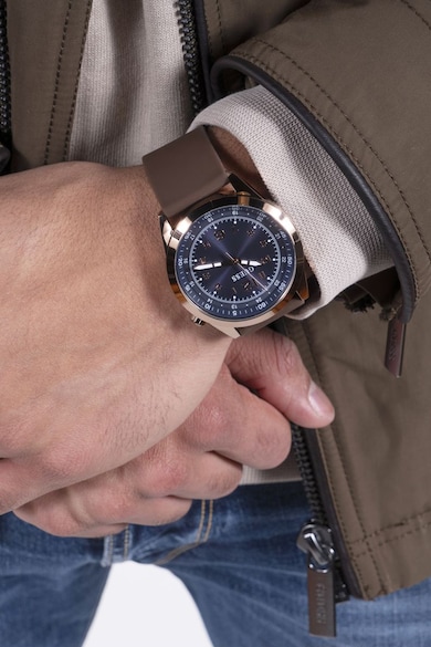 GUESS Аналогов часовник със силиконова каишка Мъже