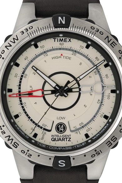 Timex Ceas cu o curea de piele Compass Barbati