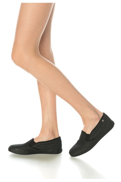 Big Star Pantofi slip-on negru melange Femei