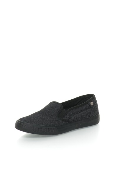 Big Star Pantofi slip-on negru melange Femei