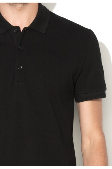 Versace Collection Tricou polo negru regular fit Barbati