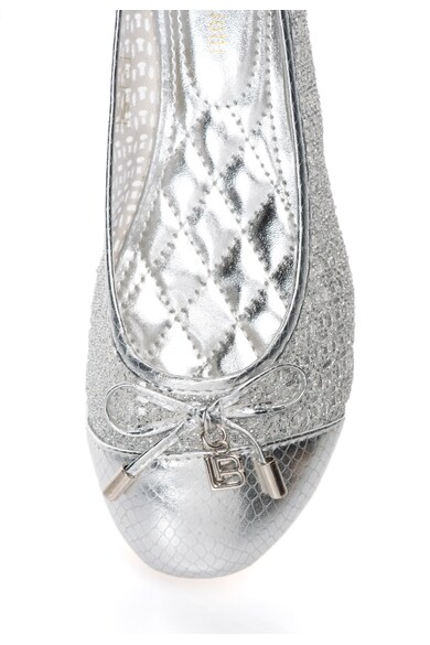 Laura Biagiotti Pantofi argintii cu insertii de plasa Femei