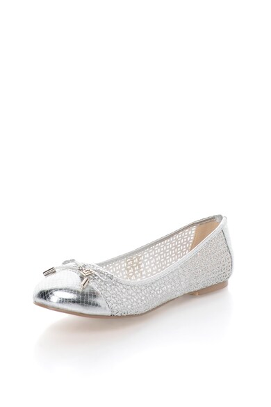 Laura Biagiotti Pantofi argintii cu insertii de plasa Femei