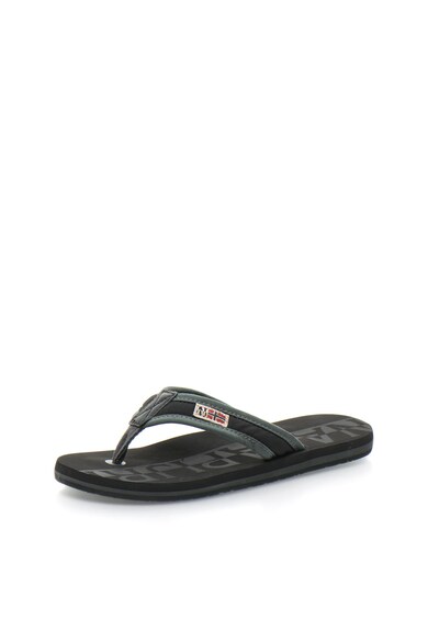 Napapijri Papuci flip-flop negru cu gri antracit Toledo Barbati