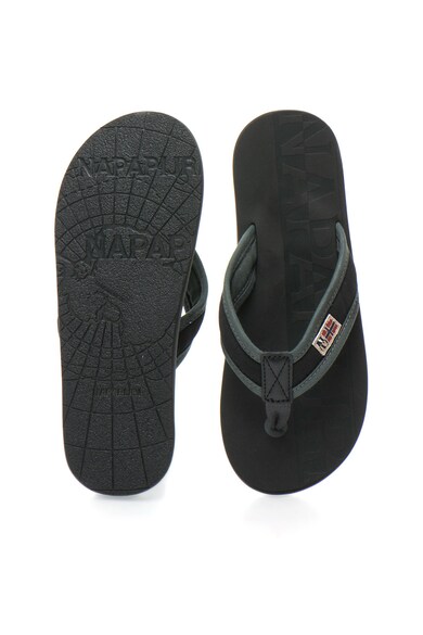 Napapijri Papuci flip-flop negru cu gri antracit Toledo Barbati