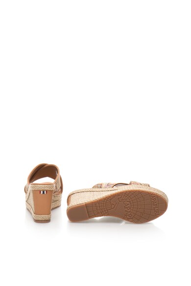 Napapijri Papuci wedge tip espadrile maro deschis Esther Femei