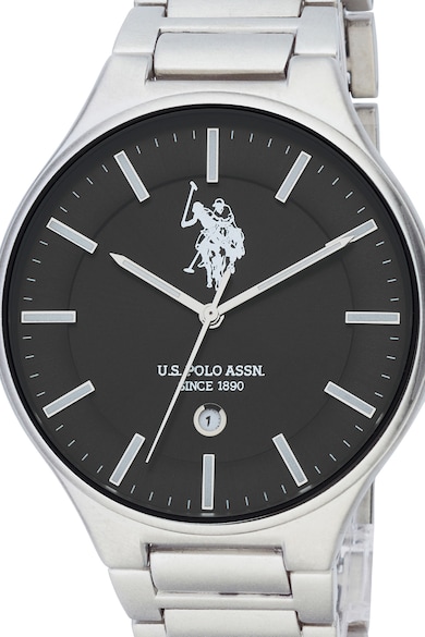 U.S. Polo Assn. Кварцов часовник с верижка от неръждаема стомана Мъже