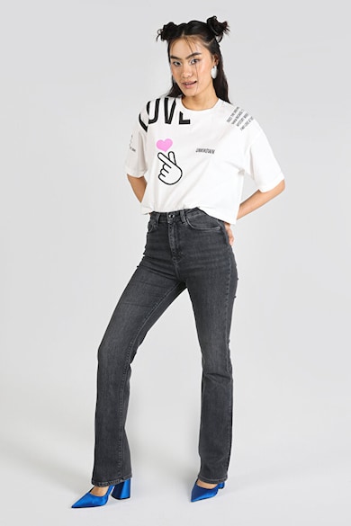 Pantaloni De Dama Negru Flare - Negru