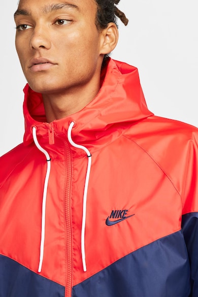 Nike Яке Windrunner с качулка и контрасти Мъже