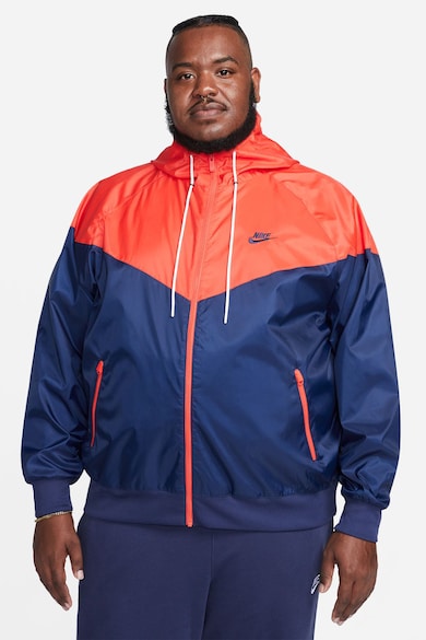 Nike Jacheta cu gluga si aspect contrastant Windrunner Barbati