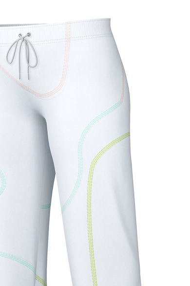 Nike Pantaloni sport relaxed fit cu garnituri contrastante Swirl Femei