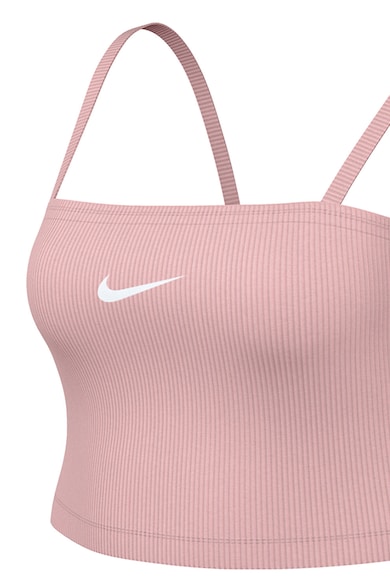 Nike Top crop cu striatii Essentials Femei