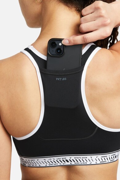 Nike Bustiera cu spate decupat, pentru fitness On The Run Femei