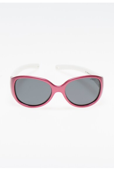 Polaroid Ochelari de soare roz mineral cu alb si lentile polarizate Fete