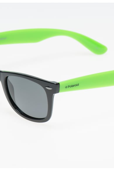 Polaroid Ochelari de soare negru cu verde neon polarizati Fete