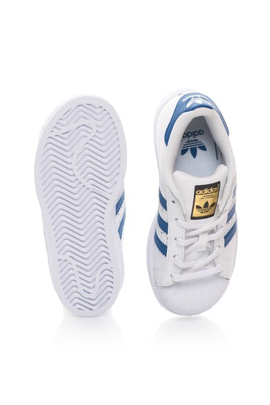 adidas Originals Tenisi albi de piele Superstar Fondation Fete