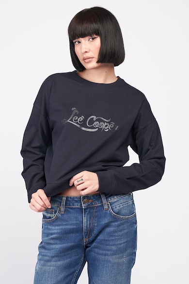 Lee Cooper női pulóver logóval, fekete női