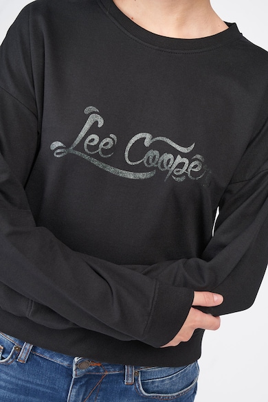 Lee Cooper Дамски суичър  с щампа на лого, черен Жени