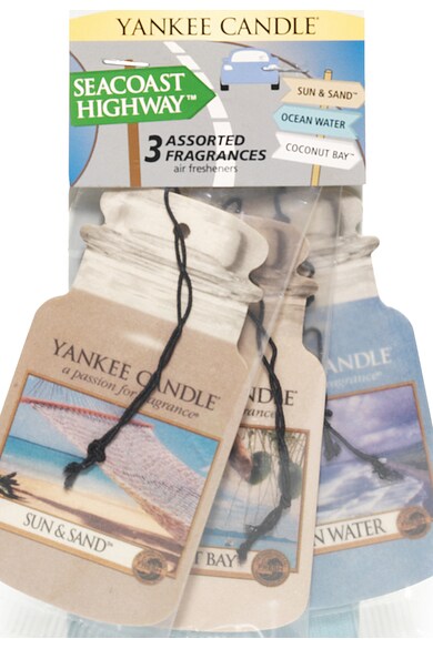 YANKEE CANDLE Set de dezodorizante Seacoast Highway - 3 piese Femei