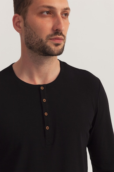 Sofiaman Пижамена блуза Soft Touch с копчета Мъже