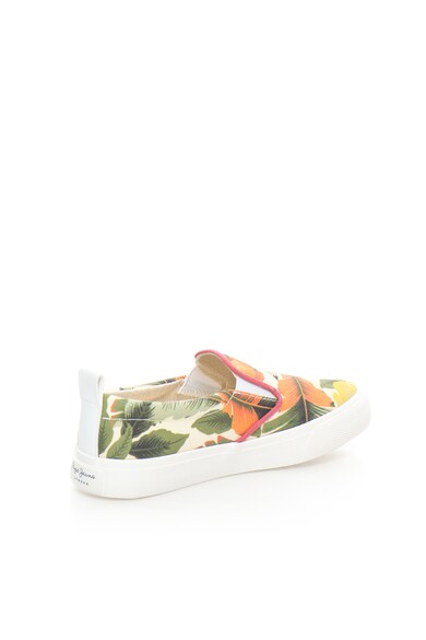 Pepe Jeans London Pantofi slip-on verde cu oranj Traveler Fete