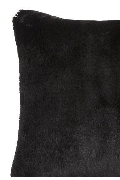 Olivier Desforges Husa neagra pufoasa pentru perna decorativa Panthere Femei