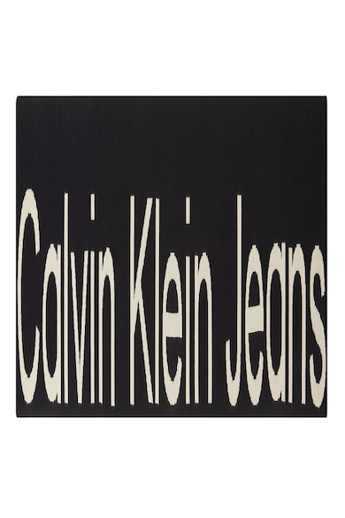 CALVIN KLEIN JEANS Kasmírtartalmú sál nagyméretű logóval női