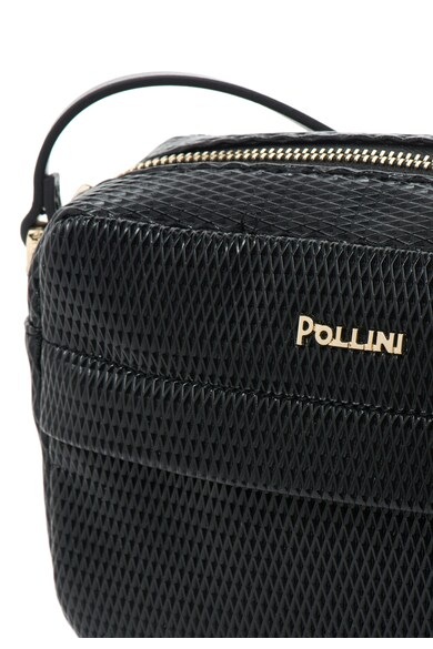 Pollini Geanta mica neagra texturata Femei