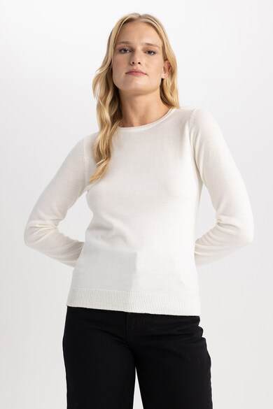DeFacto Kerek nyakú finomkötött pulóver női