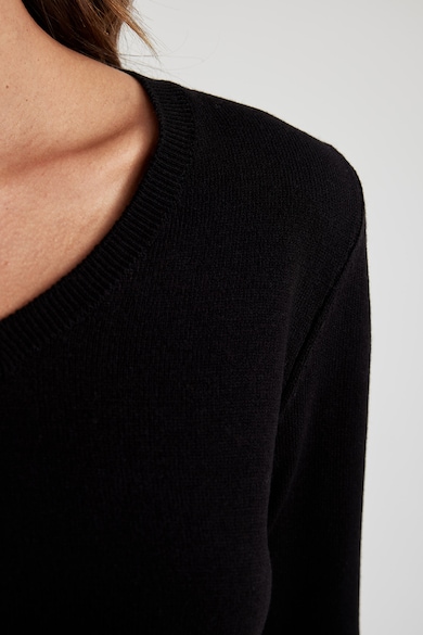 DeFacto V-nyakú finomkötött pulóver női