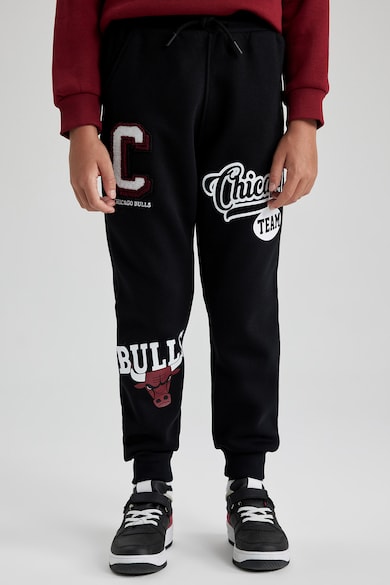 DeFacto Спортен панталон с памук с щампа Момчета