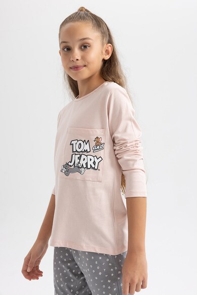 DeFacto Pijama de bumbac Tom and Jerry Fete