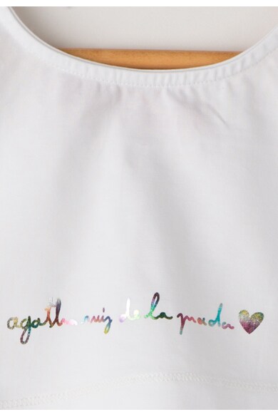 Agatha Ruiz de la Prada Tricou crop alb Fete