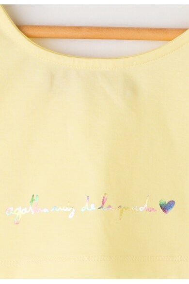 Agatha Ruiz de la Prada Tricou crop galben Fete