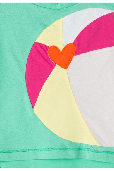 Agatha Ruiz de la Prada Tricou verde deschis cu design minge de plaja Fete