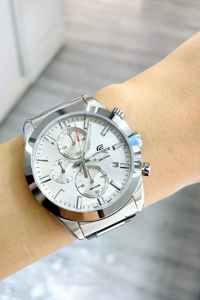 Casio Унисекс часовник от неръждаема стомана с хронограф Мъже