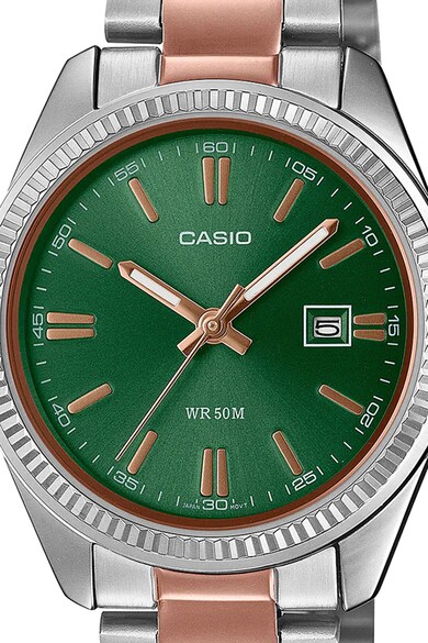 Casio Двуцветен овален часовник Жени