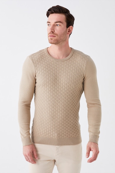 LC WAIKIKI Плетен пуловер с овално деколте Мъже