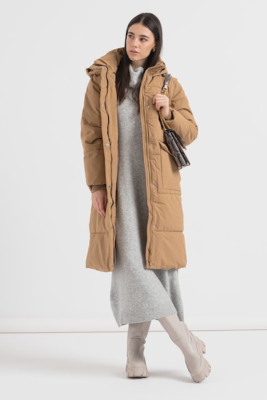 Vero Moda Madelyn steppelt hosszú télikabát kapucnival női