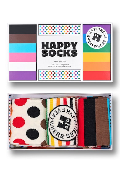 Happy Socks Унисекс чорапи Pride - 3 чифта Мъже