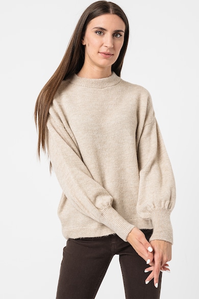 Only Едноцветен плетен пуловер Jada Жени