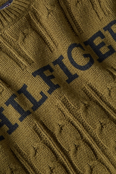 Tommy Hilfiger Пуловер с вълна с лого Мъже